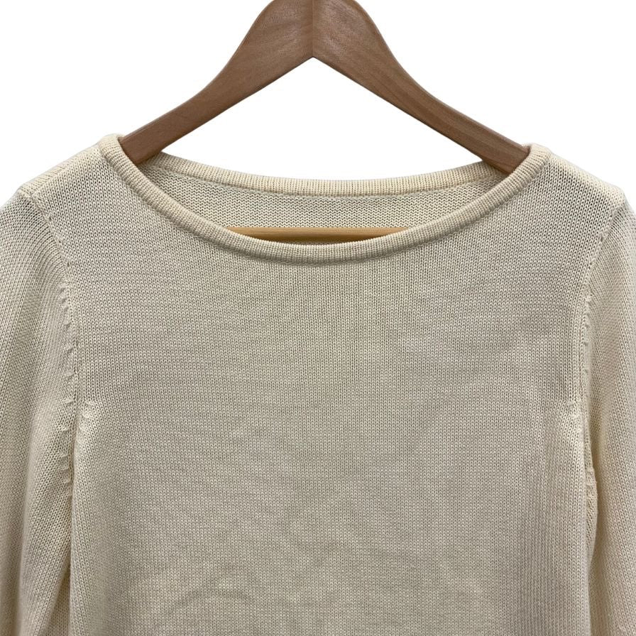 美品◆フォクシー ニット カシミヤ コットン ベージュ サイズ40 レディース FOXEY 【AFB47】