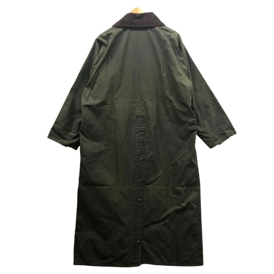 美品◆バブアー コート オイルド バーレー 3ワラント セージ サイズ 107cm/42in メンズ Barbour BURGHLEY 【AFA10】