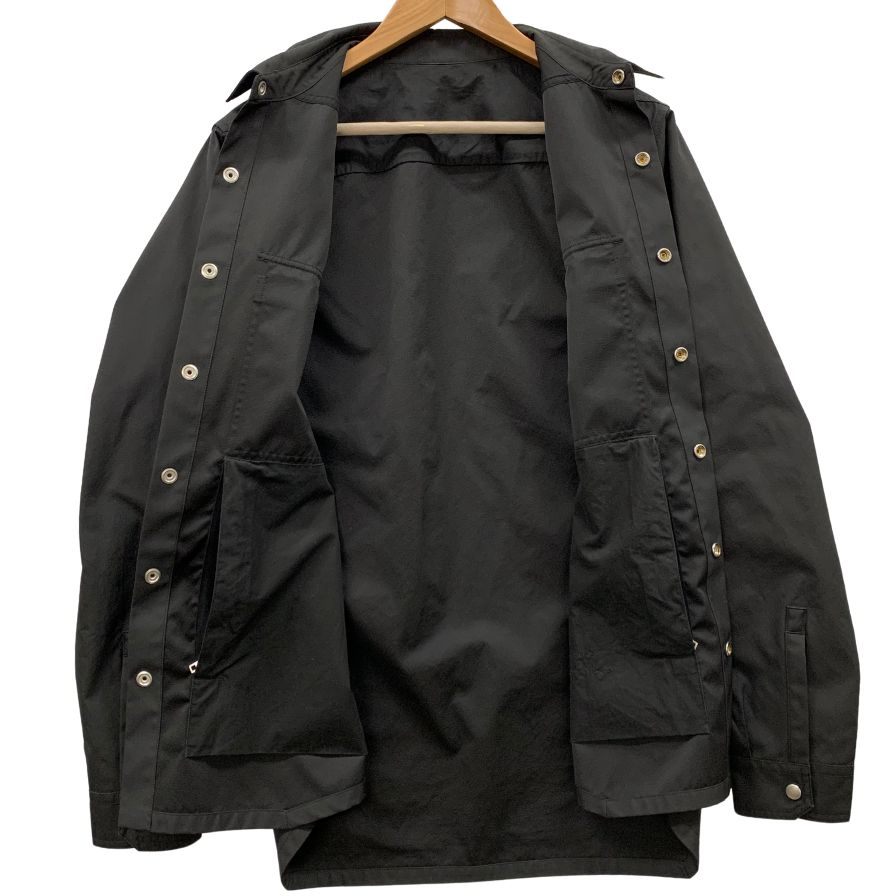 極美品◆リックオウエンス 長袖シャツ ナイロン アウター 23SS RU01C4729-TF ブラック サイズ48 メンズ Rick Owens 【AFA2】