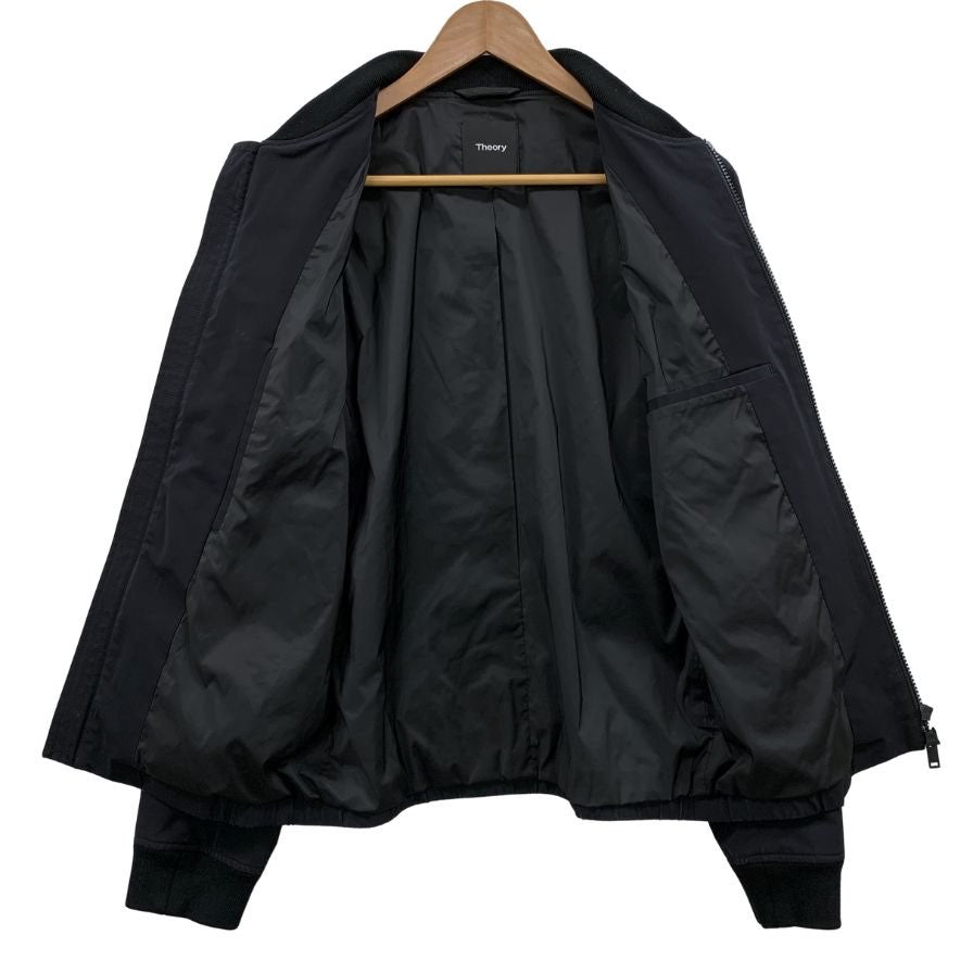美品◆セオリー ジャケット ポリエステル ブルゾン XS ブラック メンズ サイズXS Theory 【AFB30】
