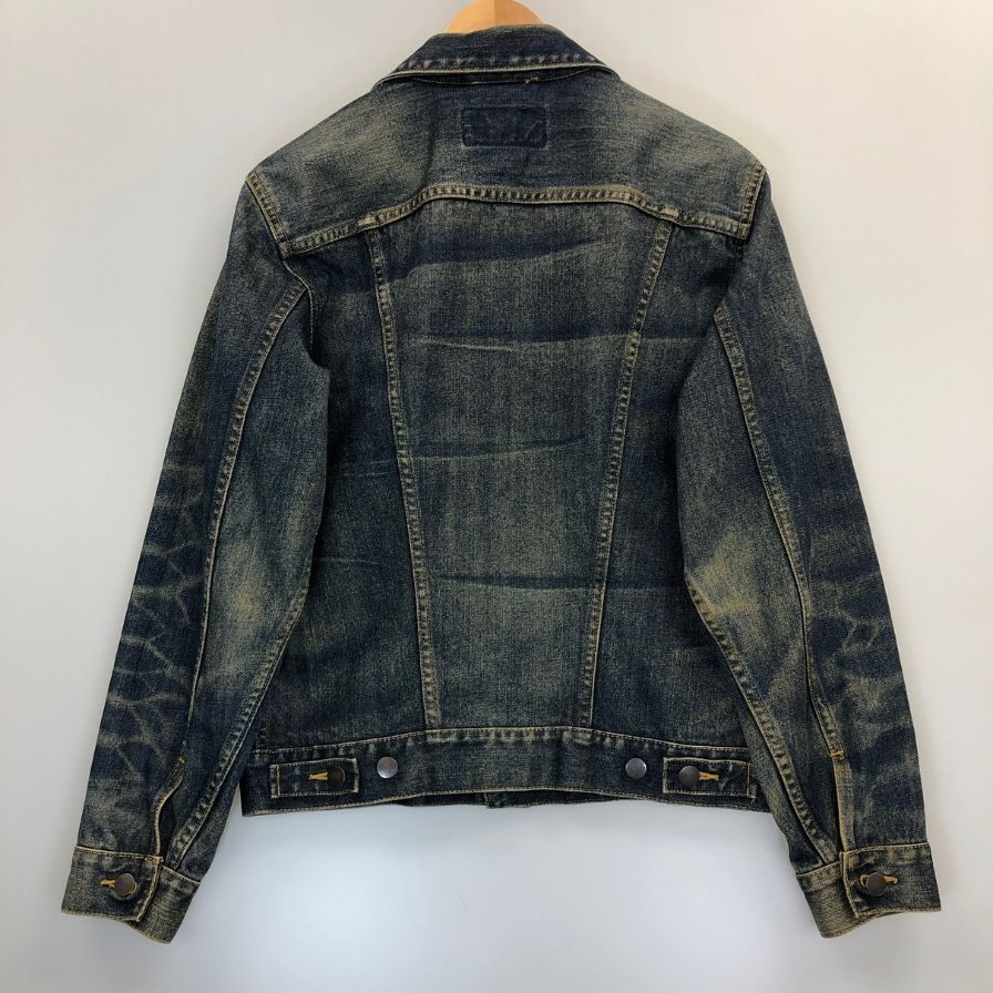 美品◆ラングラー デニムジャケット M4701 サイズL メンズ ブルー系 Wraugler 【AFB8】
