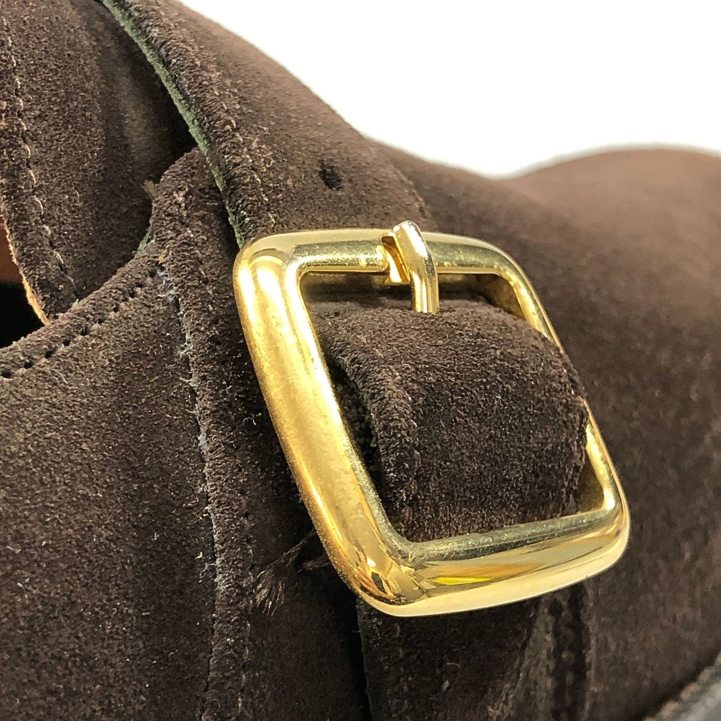 ジョセフチーニー レザーシューズ シングルストラップ スエード WALTER メンズ サイズUK7.5 ブラウン JOSEPH CHEANEY 約26.5cm【AFC41】