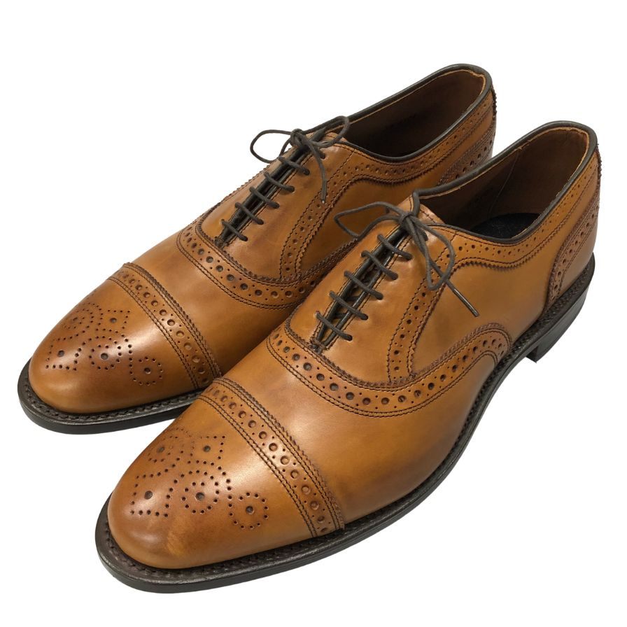 アレンエドモンズ レザーシューズ 6105 Strand パンチドキャップ ブラウン サイズ11 Allen Edmonds 約29.0cm【AFC30】