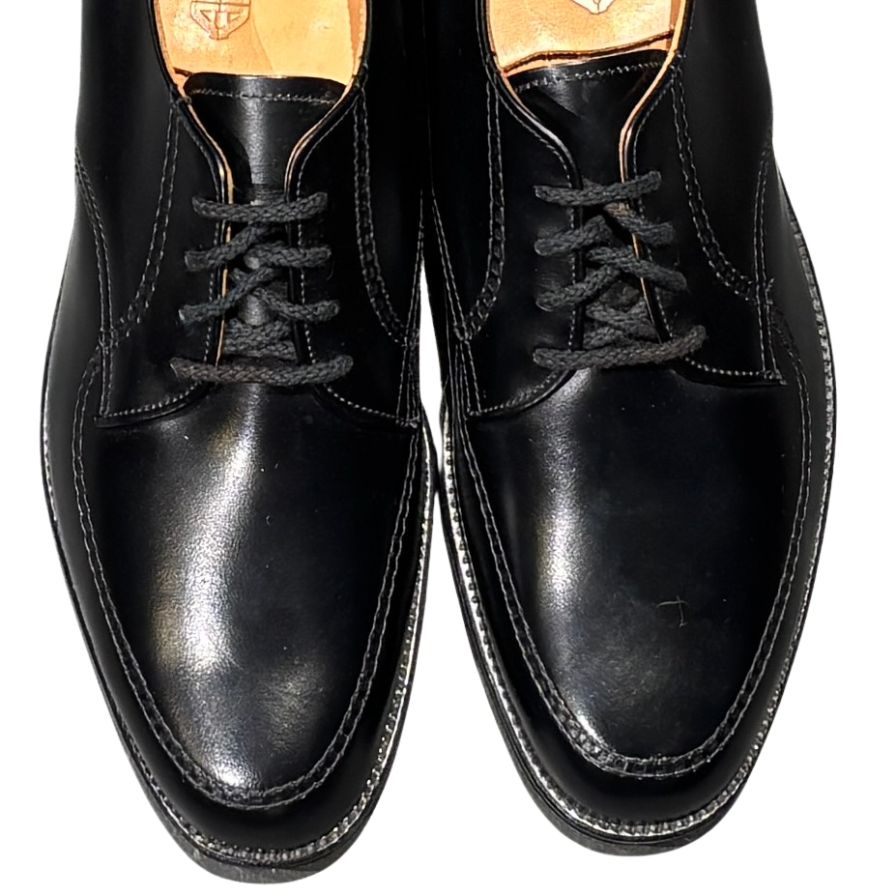 オールデン レザーシューズ 461 旧ロゴ カーフ モックトゥ Uチップ ブラック サイズ7 メンズ ALDEN ビジネスシューズ 約25.0cm【LA】【中古】
