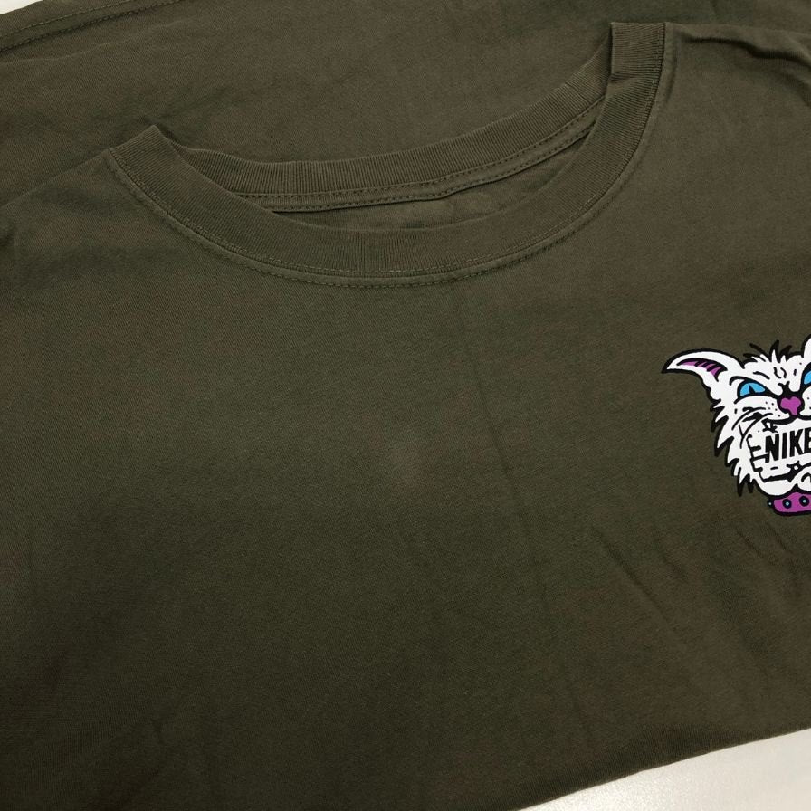 美品◆ナイキ 半袖Tシャツ SB M90 SKATE CHAR グリーン メンズ サイズXXL NIKE 【AFB3】