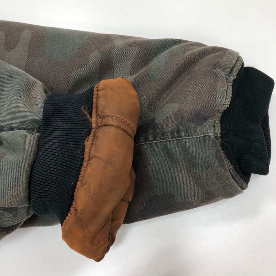 美品◆フォステックスガーメンツ MA-1 ボンバージャケット リバーシブル カモフラ メンズ サイズXL F.M.C.D FOSTEX GARMENTS 【AFA18】