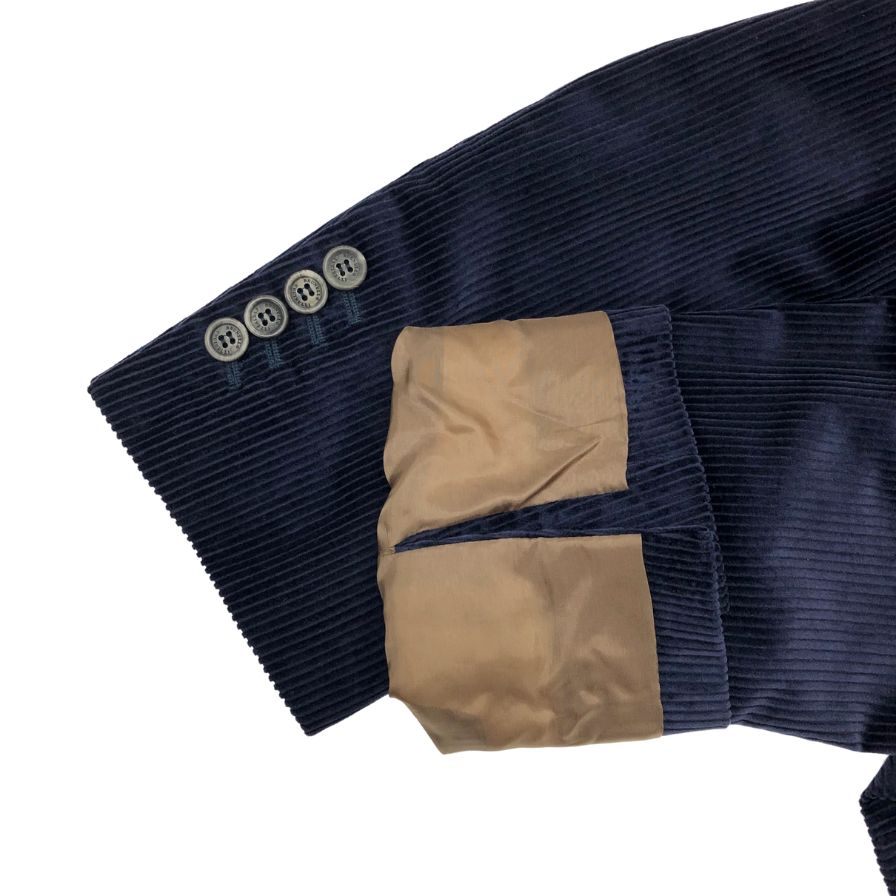 ブルネロクチネリ テーラードジャケット コーデュロイ サイズ50 ブルー メンズ Brunello Cucinelli【LA】