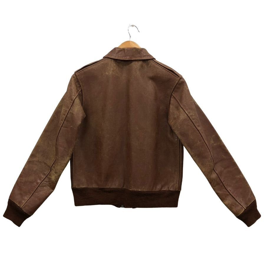 中古◆ザ リアル マッコイズ フライトジャケット TYPE A-2 DARAWING No.30-1415 サイズ36 ブラウン THE REAL McCOY'S 【AFG1】
