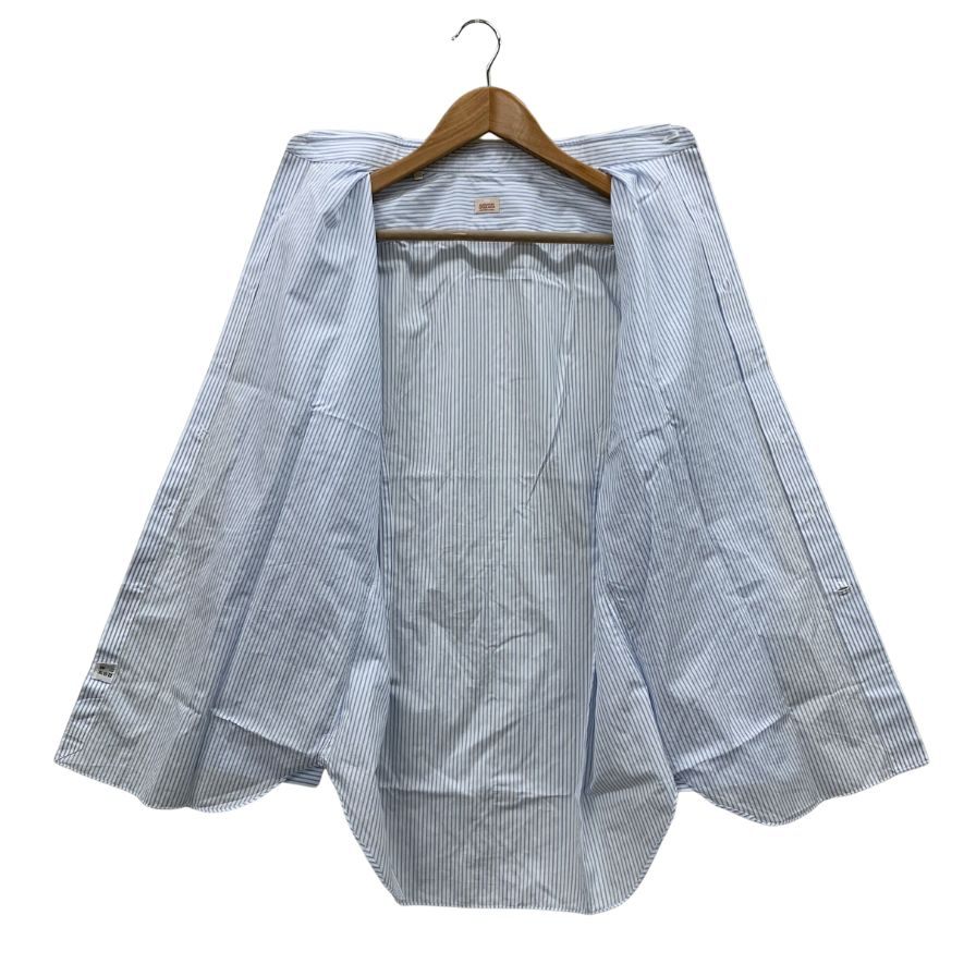 美品◆アレッサンドロゲラルディ シャツ ドレスシャツ ストライプ柄 コットン ブルー サイズ41 メンズ ALESSANDRO GHERARDI 【AFB40】