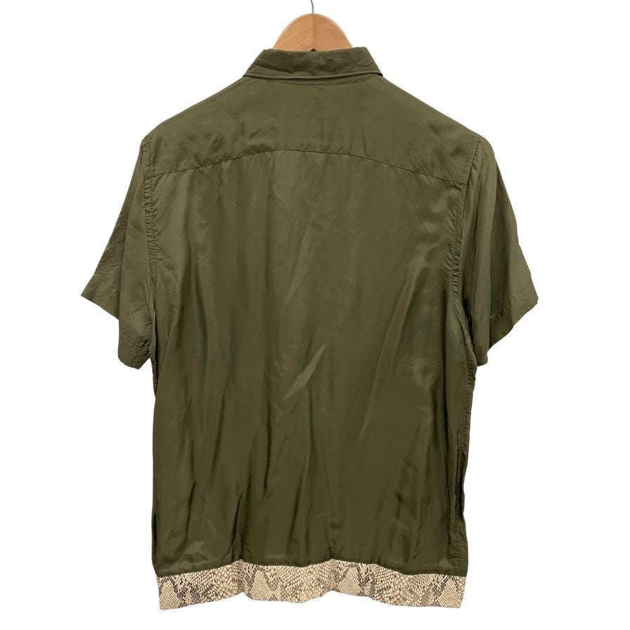 美品◆コムデギャルソン オム プリュス 半袖シャツ カーキ メンズ サイズM AD2001 COMME des GARCONS HOMME PLUS 【AFB44】