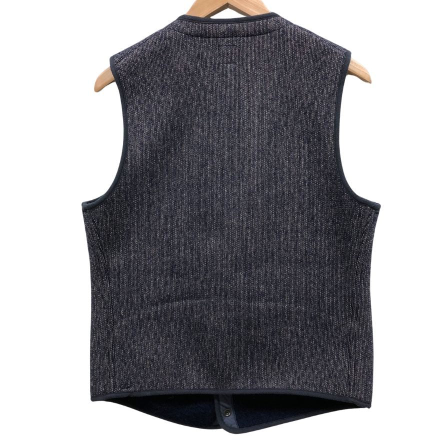 極美品◆アナトミカ ビーチクロスベスト ウール65% コットン35% ブラウン サイズ44 メンズ ANATOMICA 【AFB44】