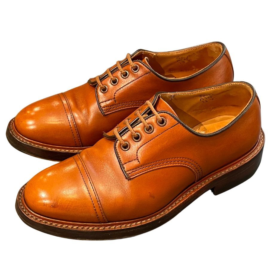 トリッカーズ レザーシューズ ストレートチップ M798 カーフ サイズUK7.5 メンズ ブラウン Tricker’s ビジネスシューズ 約26.0cm【LA】【中古】