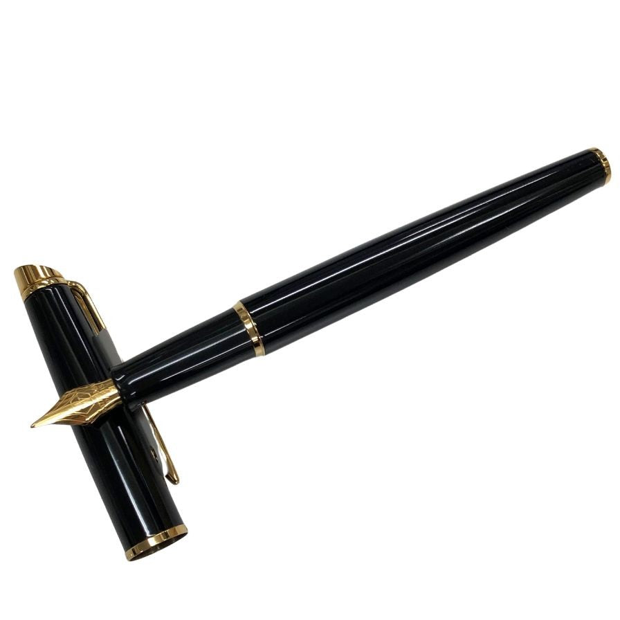 ウォーターマン 万年筆 メトロポリタン エッセンシャル ブラック×ゴールド Fニブ WATERMAN【AFB53】