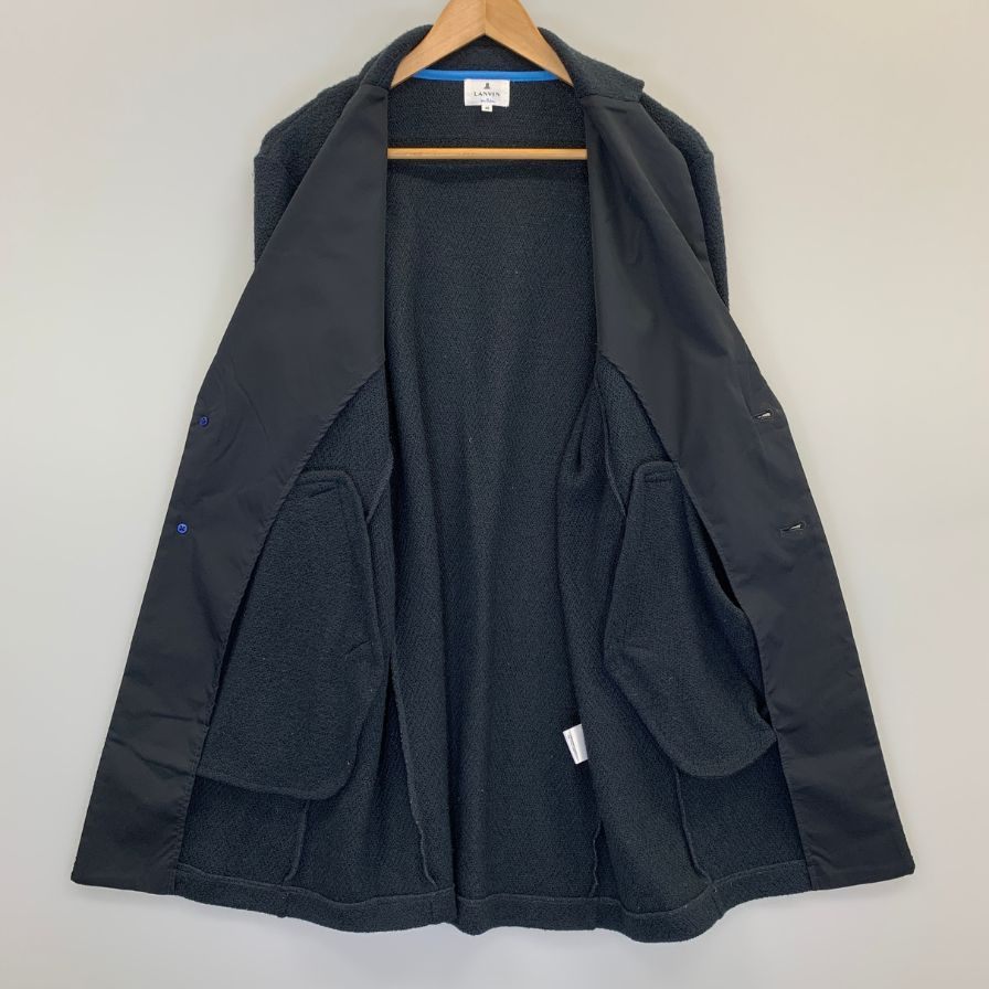 中古◆ランバン オン ブルー ジャケット ポリエステル メンズ ネイビー サイズ 46 LANVIN 【AFB9】
