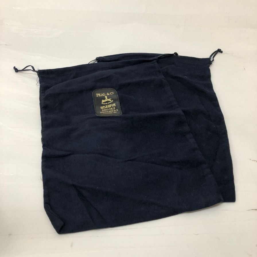 ピール&コー レザー ローファー ブルックスブラザーズ別注 メンズ サイズ7.5 ブラック PEAL&Co 約26.0cm【AFD2】