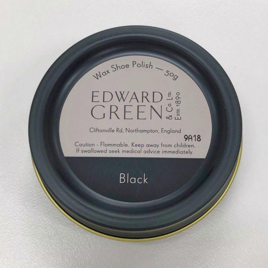 エドワードグリーン クリーム 補色 ワックス シュー ポリッシュ ブラック 50g EDWARD GREEN Wax Shoe Polish【AFI15】【中古】