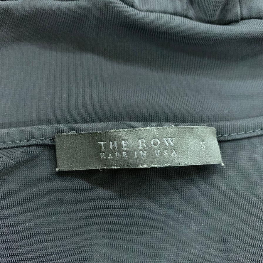中古◆ザ ロウ マキシ丈 ノースリーブ ワンピース ナイロン レディース サイズS ブラック THE ROW 【AFB17】