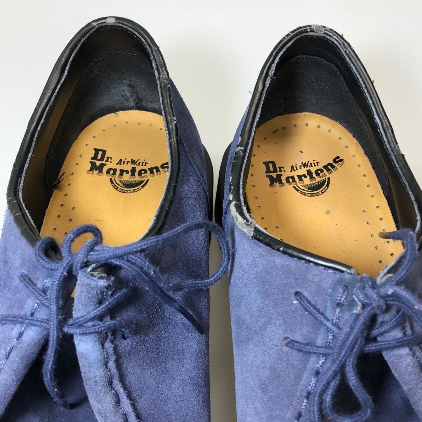 ドクターマーチン レザーシューズ モカシン スエード ネイビー系 メンズ サイズUK10 Dr.Martens 約28.5cm【AFC47】