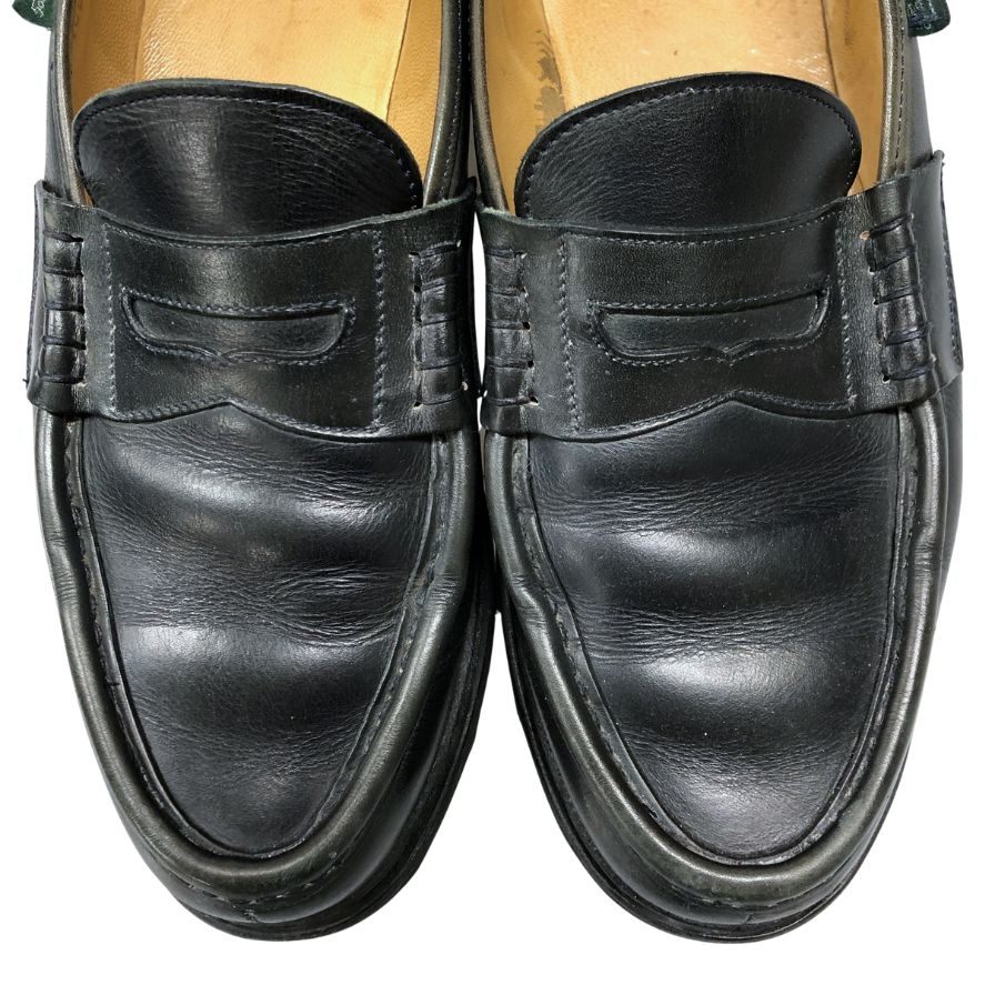 パラブーツ ローファー ランス レザー ブラック サイズ8 メンズ PARABOOT REIMS ローファー 約26.5cm【LA】【中古】