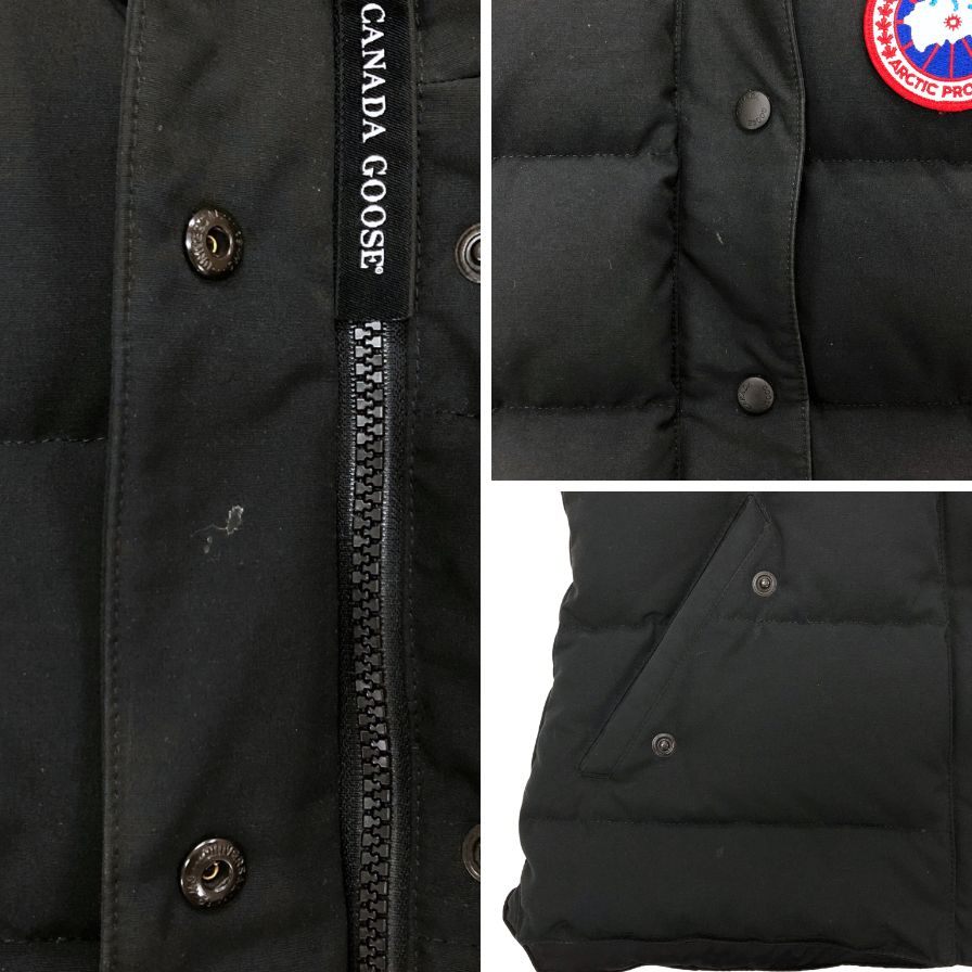 美品◆カナダグース ダウンベスト 2832L ブラック サイズS メンズ CANADA GOOSE 【AFB42】