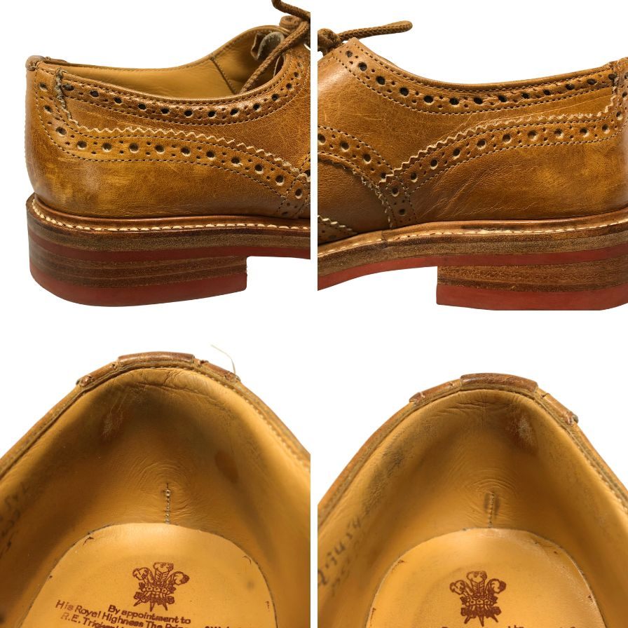 トリッカーズ レザーシューズ バートン サイズUK8 エイコンアンティーク ダイナイトソール M5633 Tricker's BOURTON ACORN ANTIQUE DAINITE SOLE ビジネスシューズ 約26.5cm【LA】【中古】