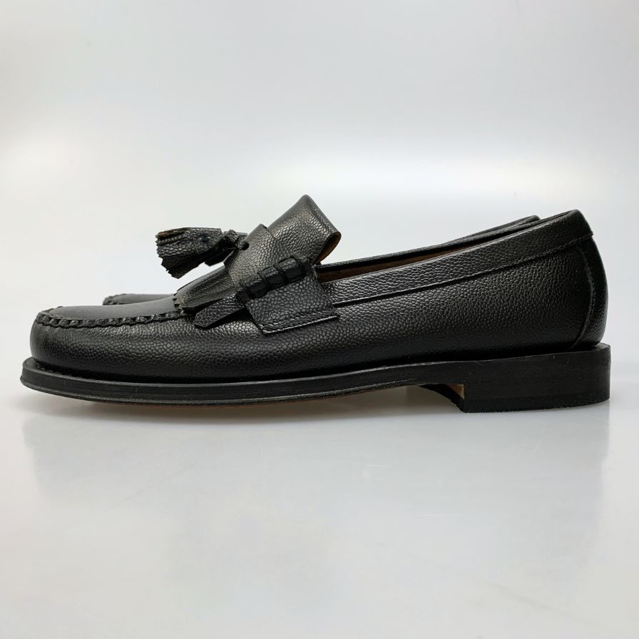 ジーエイチバス ローファー ウィージャンズ シボレザー フリンジ サイズ10.5 メンズ ブラック G.H.Bass&Co. WEEJUNS Layton ローファー 約29.0cm【LA】【中古】