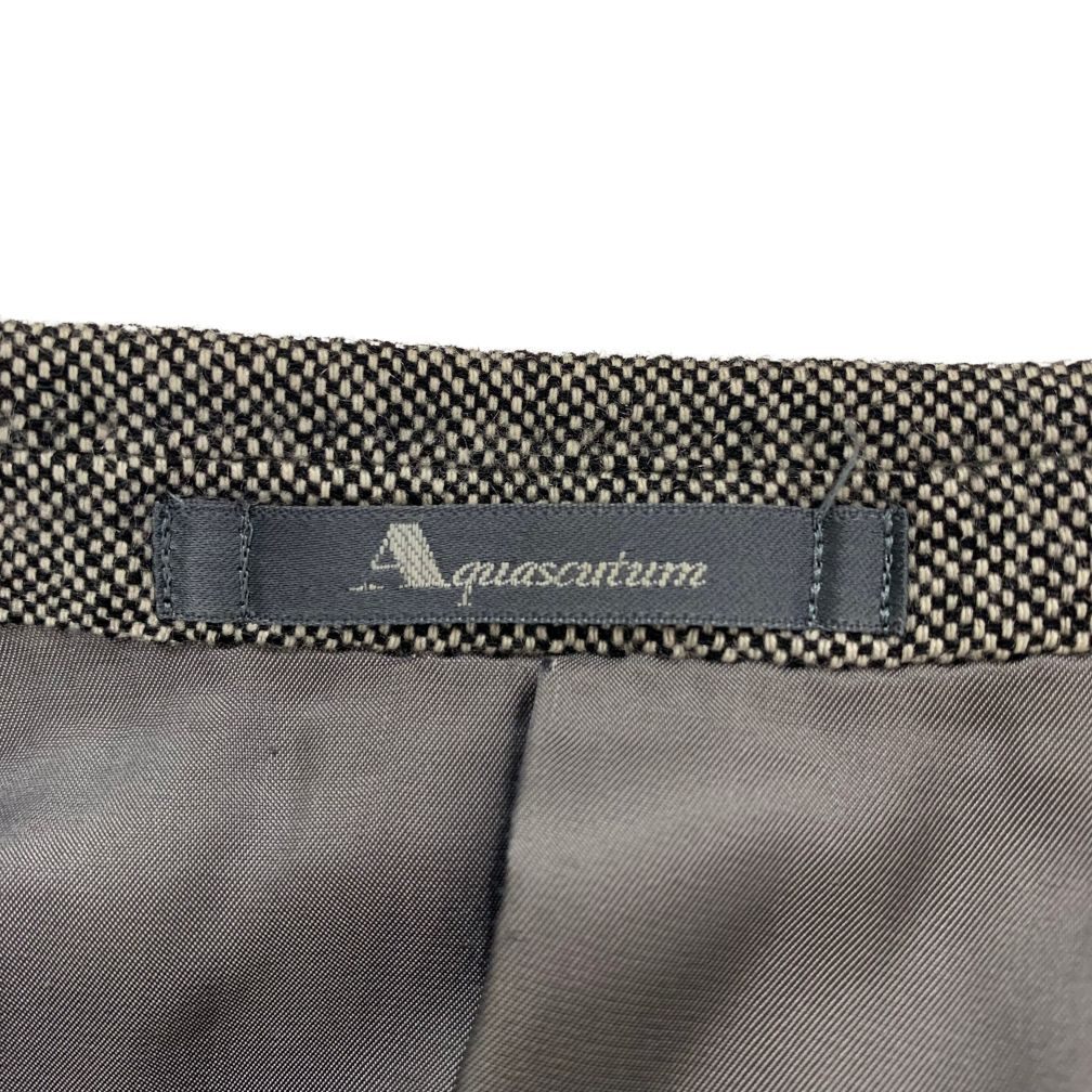 美品◆アクアスキュータム 96AB5 テーラードジャケット カシミヤ グレー メンズ サイズ3F Aquascutum 【AFA6】