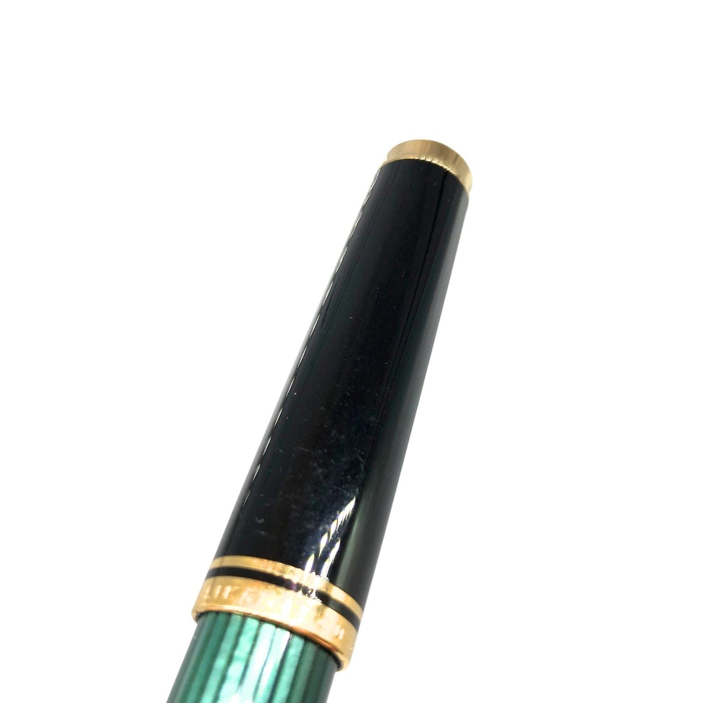 ペリカン 万年筆 スーベレーン 緑縞 ストライプ ペン先14C-585 F字 PELIKAN Souveran【AFI19】