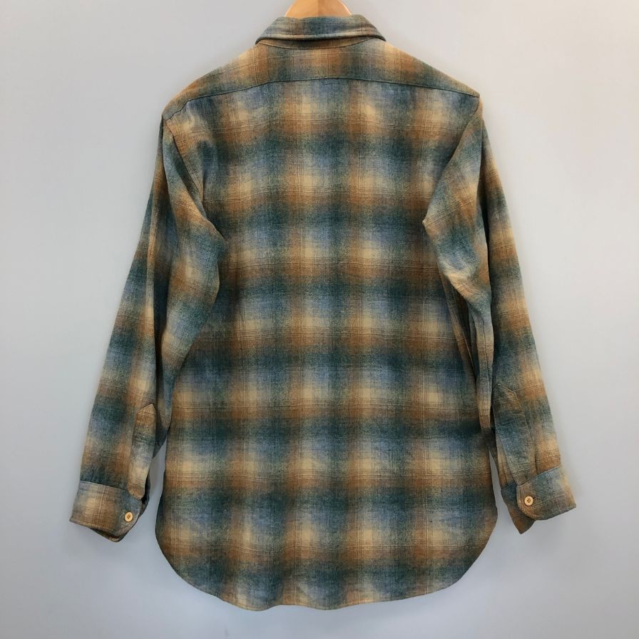 中古◆カントリー トラディション バイ ペンドルトン オンブレチェックシャツ ウール メンズ サイズM Country Traditionals BY PENDLETON 【AFB4】