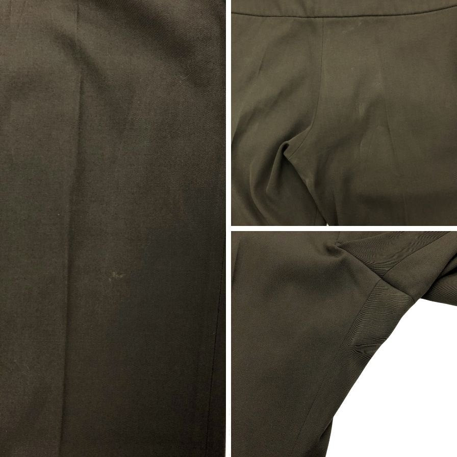 ヨウジヤマモト スラックス ウール オリーブ メンズ サイズ1 FV-P30-526 yohji yamamoto femme 【AFB22】
