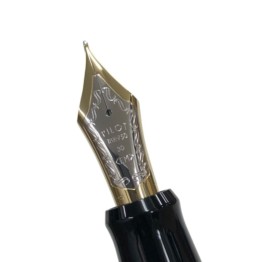 パイロット 万年筆 カスタム 漆 Urushi ペン先18K FKV-88SR-B-FM ブラック ユニセックス PILOT【AFI6】