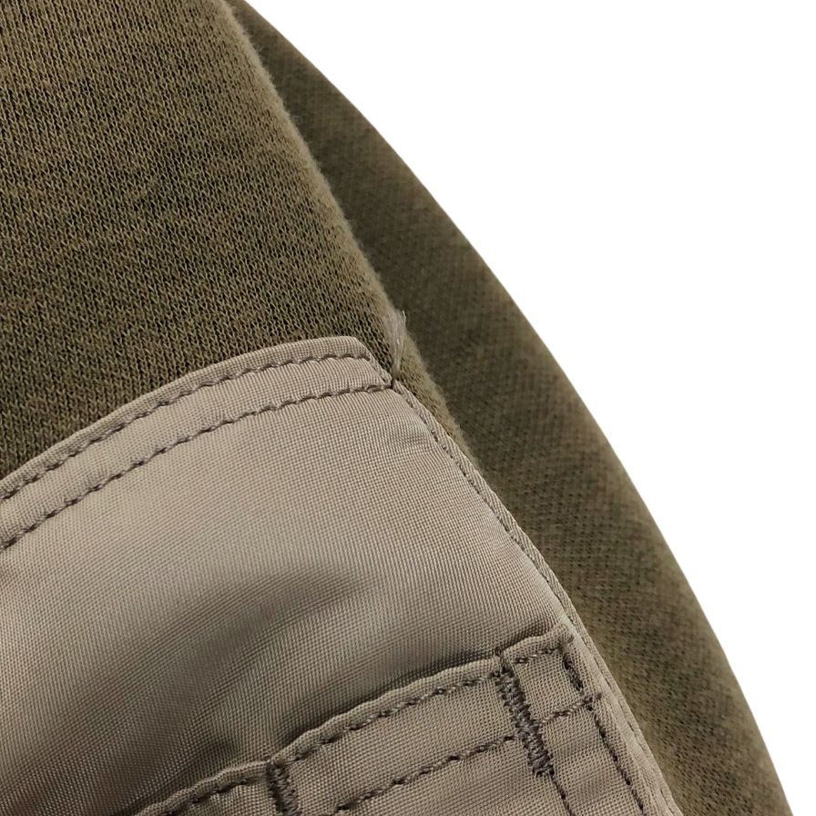 美品◆サカイ ジップアップパーカー スポンジスウェット ブラウン サイズ2 メンズ Sacai Sponge Sweat x Nylon Twill Hoodie 【AFB8】