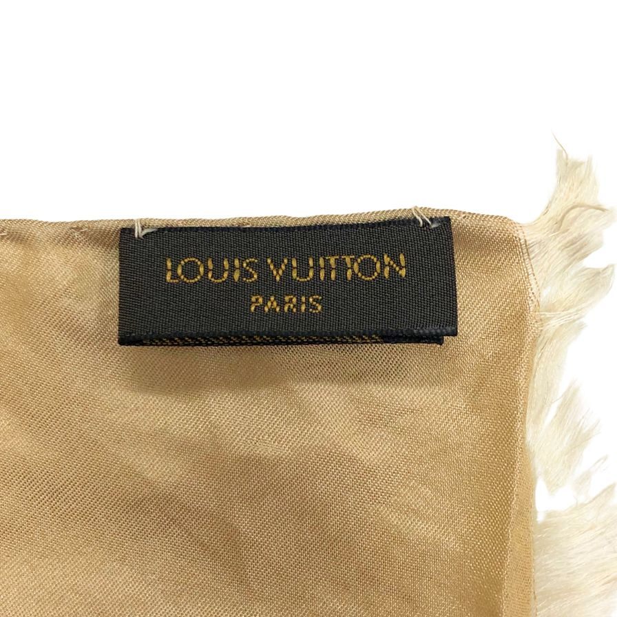 ルイヴィトン スカーフ モノグラム ベージュ LOUIS VUITTON【AFI22】