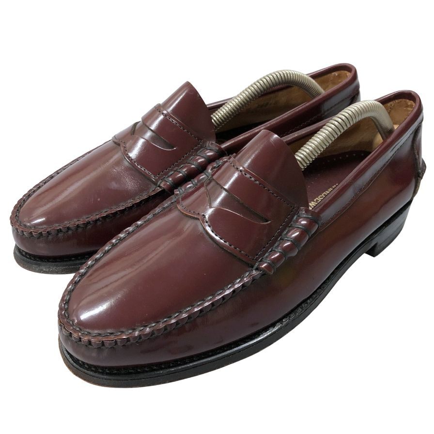 セバゴ コイン ローファー レザー シューズ ペニー USA製 バーガンディ メンズ サイズUS7 SEBAGO 約25.5cm【AFC9】