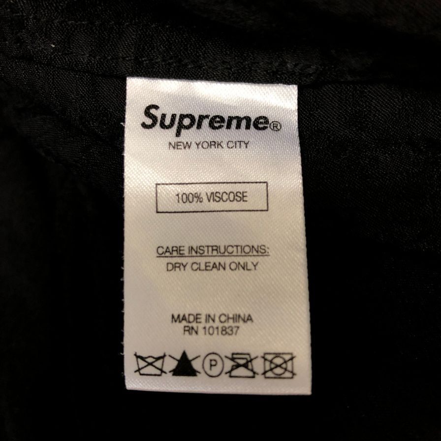 美品◆シュプリーム 20SS スネークシャツ 長袖 シャツ ブラック サイズ L supreme 【AFB9】