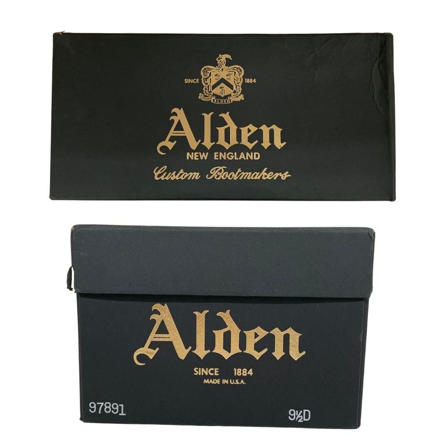 オールデン 97891 コードバン ウィングチップ ウイスキー サイズ9.5D ALDEN ビジネスシューズ 約27.5cm【LA】【中古】