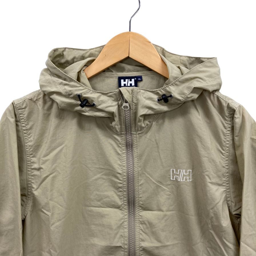 美品◆ヘリーハンセン ナイロンジャケット カーキ サイズWL レディース HELLY HANSEN 【AFB20】