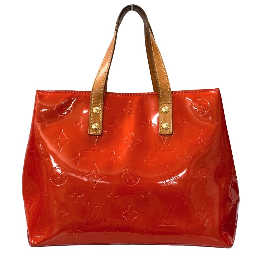 ルイヴィトン ハンドバッグ リードPM モノグラムヴェルニ レッド ポムダムール M91990 レッド LOUIS VUITTON【AFE11】