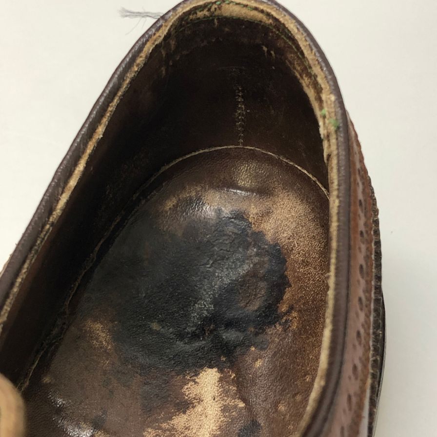 フローシャイム レザーシューズ ウイングチップ グレインレザー ブラウン メンズ サイズUS8.5C FLORSHEIM 約26.5cm【AFC6】