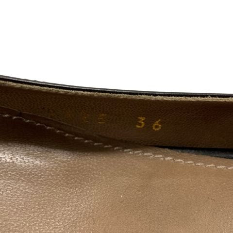 ドルチェ&ガッバーナ パンプス レザー レディース サイズ36 ブラック DOLCE&GABBANA 約23.0cm【AFC43】