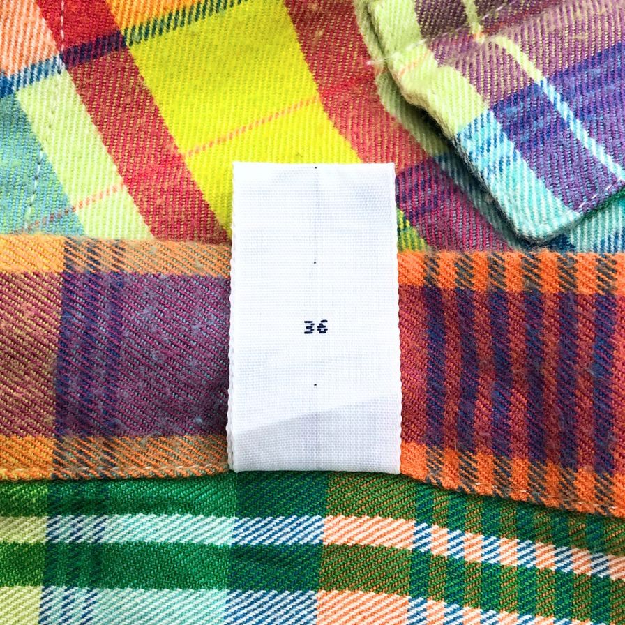 ポロ ラルフローレン ウエスタンシャツ チェック マルチカラー メンズ サイズXL Polo Ralph Lauren【LA】