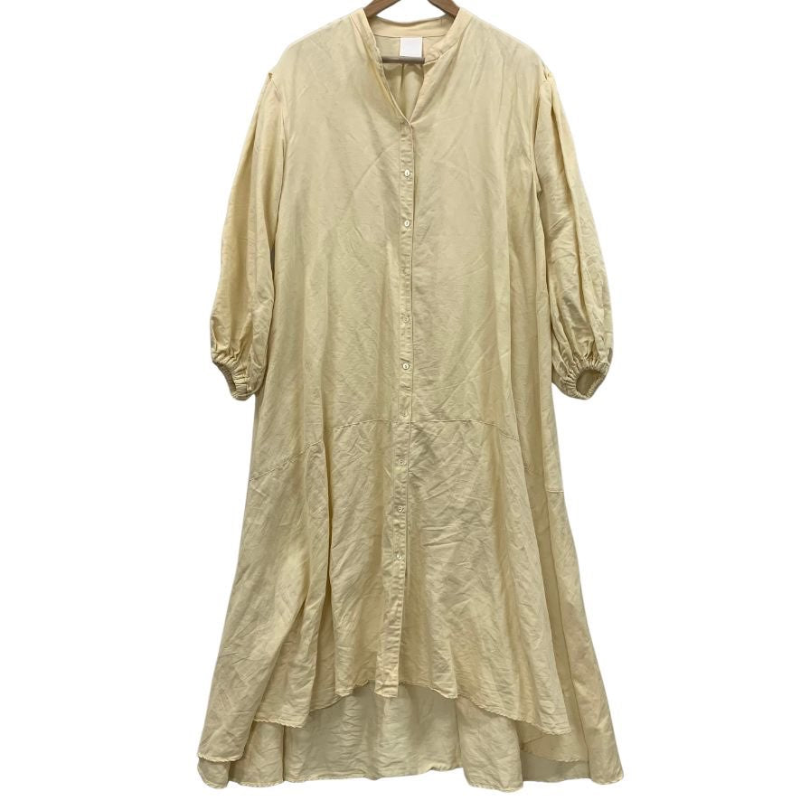 極美品◆カルナ ワンピース マキシ丈 イエロー系 レディース サイズ0 KALNA 【AFB43】