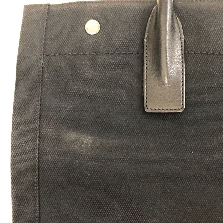 サンローラン リブゴーシュ トート 632539 キャンバス バッグ ブラック SAINT LAURENT【AFE10】