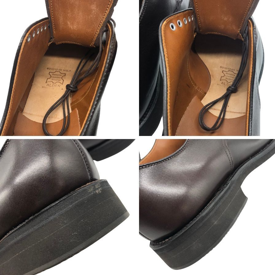 オールデン レザーシューズ 54673 オースティンベンズカーフ ブラウン サイズ10.5 ブラウン Alden ビジネスシューズ 約28.5cm【LA】【中古】