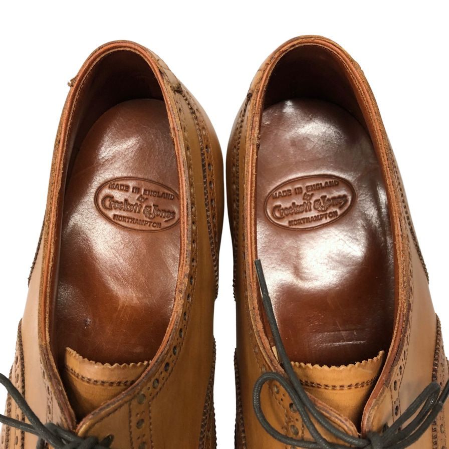 クロケット&ジョーンズ レザーシューズ CLIFFORD ブラウン メンズ サイズ9 crockett & jones ビジネスシューズ 約27.5cm【LA】【中古】