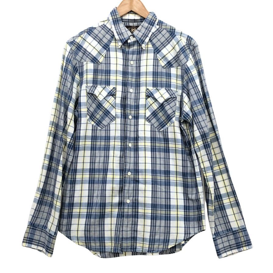 美品◆ダブルアールエル チェックシャツ ワンスター メンズ サイズS RALPH LAUREN RRL 【AFB9】