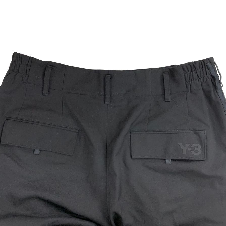 ワイスリー イージーパンツ ウール ポリエステル ポリウレタン サイズM メンズ ブラック Y-3 【AFB39】