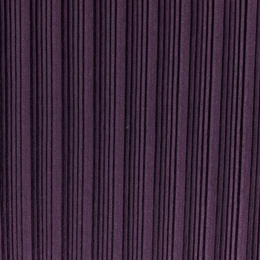 極美品◆イッセイミヤケ プリーツプリーズ 長袖ニット PP33FK333 パープル サイズ3 ISSEY MIYAKE PLEATS PLEASE 【AFB44】