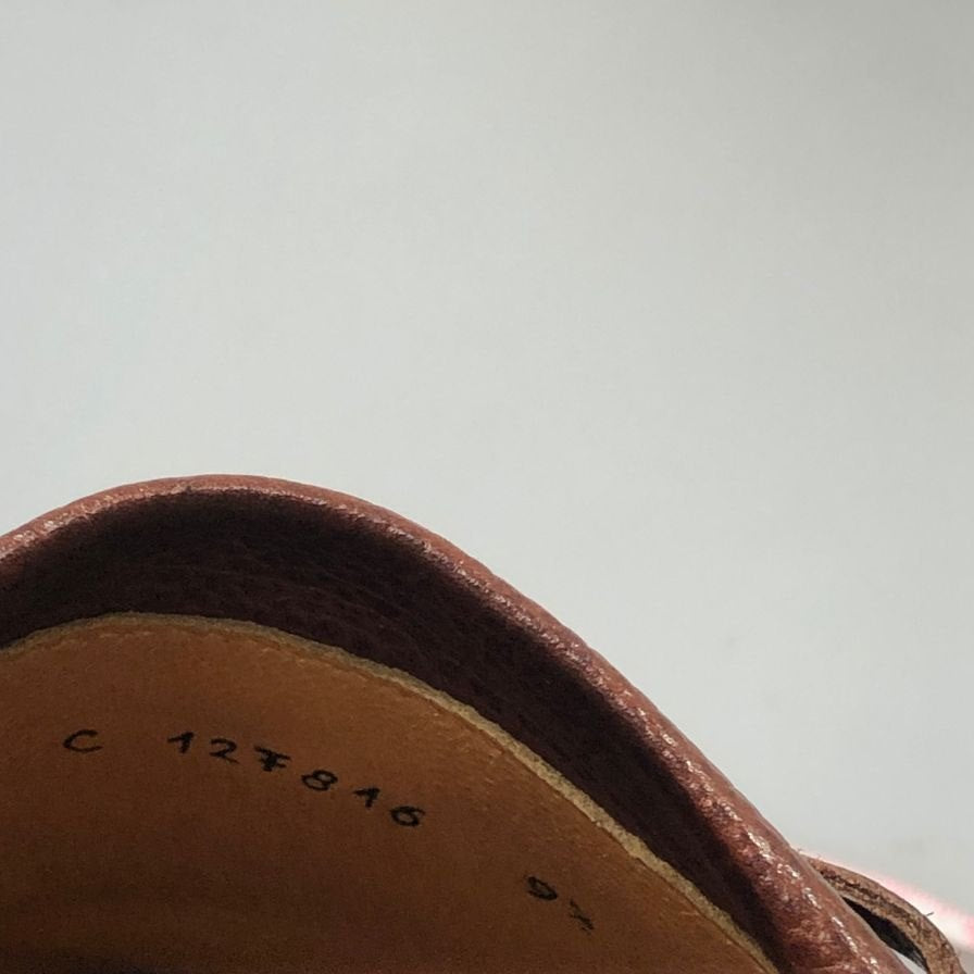 タニノクリスチー タッセルローファー グレインレザー ブラウン サイズUK9.5 メンズ TANINO CRISCI 約28.0cm【AFC42】