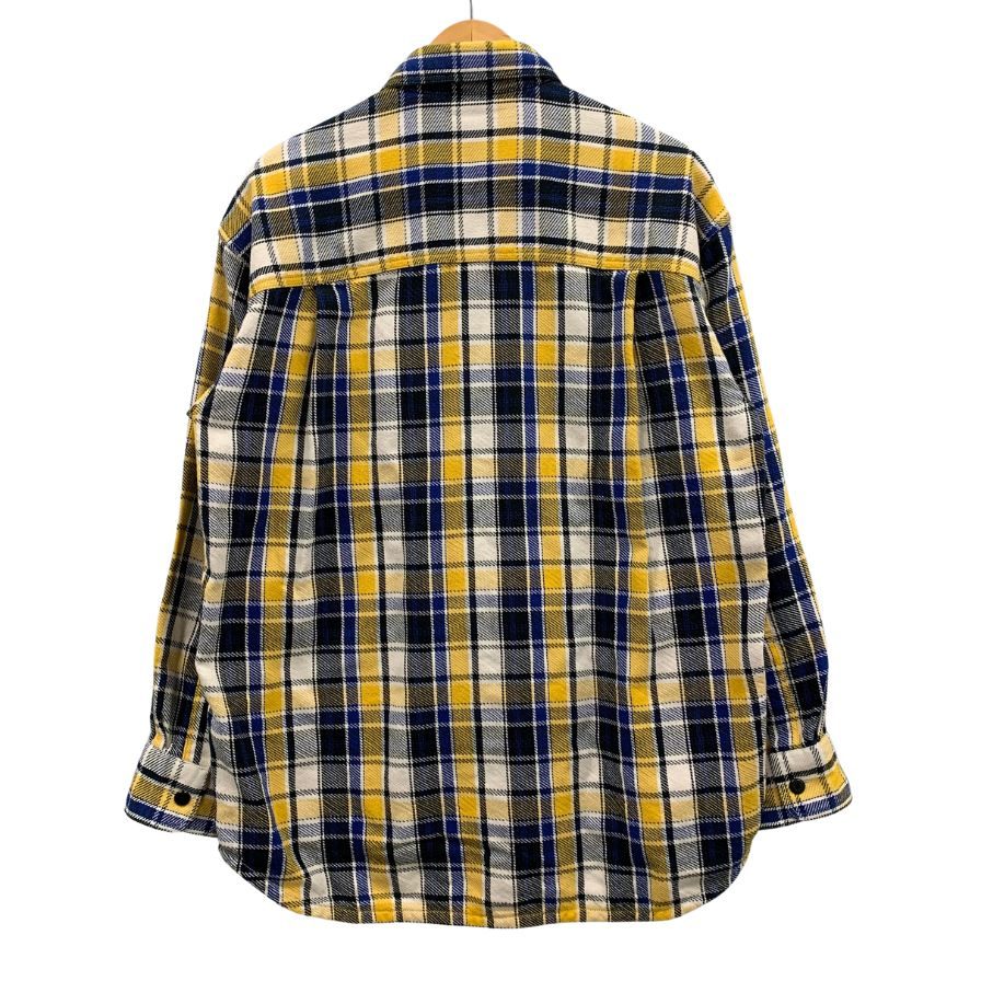 美品◆エストネーション ヘビーネルチェックシャツ コットン サイズL メンズ マルチカラー ESTNATION 【AFB36】